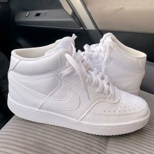 White Nike Hightop size 8.
